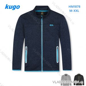 Mikina teplá na zip pánská (M-2XL) KUGO HM1878N