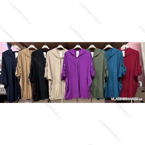 Long Sleeve Dress with Pendant Women's Oversized (3XL / 4XL ONE SIZE) ITALIAN FASHION IMWQ2115022