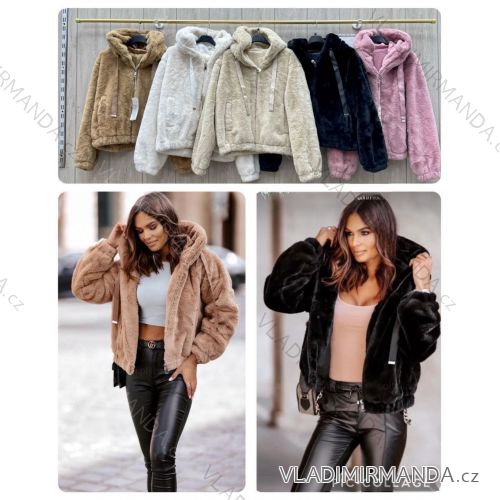 Women's double-sided winter jacket with fur (S-XL) ITALIAN FASHION IMWL22011