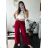 Women's Summer Long Pants (S/M/L/XL ONE SIZE) ITALIAN FASHION IMD24004/DR