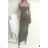 Women's long strapless sequin party dress (S/M ONE SIZE) ITALIAN FASHION IMPMD2360600