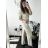 Women's Long Sleeve Hoodie Dress (S / M ONE SIZE) ITALIAN FASHION IMWA216095 -   white -   M / L