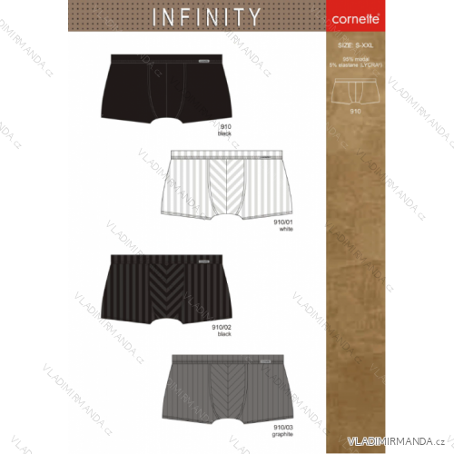 Boxers mens infinity (s-2xl) CORNETTE INFINITY-910
