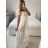 Women's Long Summer Boho Lace Short Sleeve Dress (S/M ONE SIZE) ITALIAN FASHION IMPEM2323087