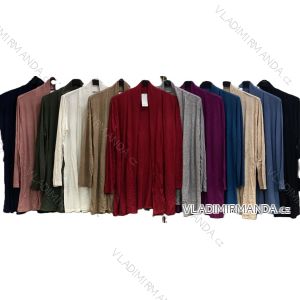 Cardigan dlouhý rukáv dámský nadrozměr (52/54 ONE SIZE) ITALSKÁ MÓDA IMC24387