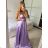 Women's Long Elegant Strapless Dress (S/M ONE SIZE) ITALIAN FASHION IMPBB24B23832 -   purple -   S / M