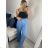 Kalhoty dlouhé riflové dámské (S/M/L ONE SIZE) ITALSKÁ MÓDA IMD24021