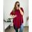 Tunic with pendant long sleeve women's plus size (58/60 ONE SIZE) ITALIAN FASHION IMWQ24130 58/60 wine