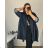 Women's Plus Size Long Sleeve Cardigan (56/58 ONE SIZE) ITALIAN FASHION IMWQ24295  dark blue