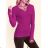 Women's Long Sleeve Knitted Sweater (S/M/L OVERSIZE) ITALIAN FASHION IMD24295
