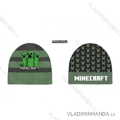 Čepice zimní minecraft dětská chlapecká (54-56cm) SETINO MNC-68351