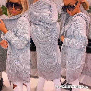 Cardigan oversize teplý dlouhý rukáv dámský (M/L/XL ONE SIZE) ITALSKÁ MÓDA IMD24292