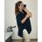 Short Sleeve Shirt Dress women (uni L-2XL) ITALIAN MODA IMS20002 56/58 black
