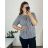 Tunika košilová krátký rukáv dámská nadrozměr (50/52 ONE SIZE) ITALSKá MODA IMSM24LEXI