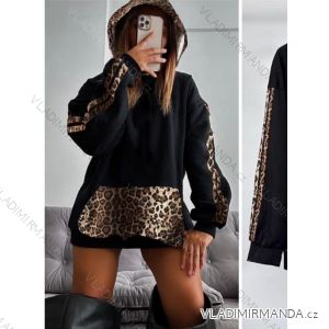 Langärmeliger, übergroßer Damen-Hoodie (Einheitsgröße S/M/L) ITALIAN FASHION IMM24M25613