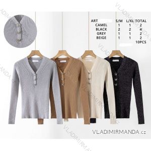 Svetr dlouhý rukáv dámský (S-XL) ITALSKá MODA IMHMS24374