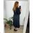 Casual Dress Cotton 3/4 Sleeve Women's Plus Size (42-50) POLISH FASHION PMF24CAPA