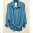 Women's Oversize Long Sleeve Shirt (S/M ONE SIZE) ITALIAN FASHION IMPSH2424663