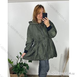 Women's Plus Size Hooded Jacket (XL/2XL ONE SIZE) ITALIAN FASHION IM422684