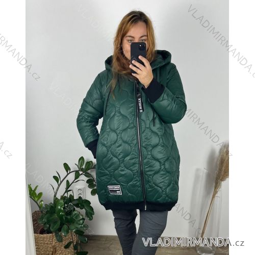 Women's Plus Size Hooded Jacket (XL/2XL ONE SIZE) ITALIAN FASHION IM422684