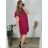 Women's Plus Size Short Sleeve Oversize Dress (46/50 ONE SIZE) ITALIAN FASHION IMBM24077