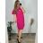 Women's Plus Size Short Sleeve Oversize Dress (46/50 ONE SIZE) ITALIAN FASHION IMBM24077