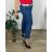 Women's Summer Pants (S/M/L) ITALIAN Fashion IMSM24008 52/54 dark blue