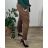 Women's Warm Long Sleeve Dress (L / XL ONE SIZE) ITALIAN FASHION IM421MIA 52/54 light brown