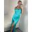 Elegant formal dress with straps for women (S / M ONE SIZE) ITALIAN FASHION IM321576 -   růžová fuchsiová -   S/M/L
