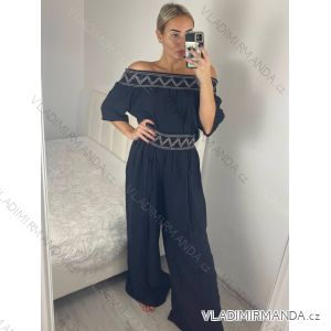 souprava letní tunika kalhoty dámská (S/M ONE SIZE) ITALSKÁ MÓDA IMM24M35293m15065/DUR