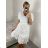 Women's Summer Boho Lace Short Sleeve Dress (S/M ONE SIZE) ITALIAN FASHION IMPEM2323084