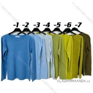 Svetr pletený dlouhý rukáv dámský (S/M/L ONE SIZE) ITALSKÁ MÓDA IMPMN24A1002