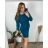Women's Classic Long Sleeve Dress (S/M/L/XL ONE SIZE) ITALIAN FASHION IMC23037