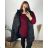 Women's hooded vest (S-2XL) ITALIAN FASHION PIU ANNA PMW222286 4XL black