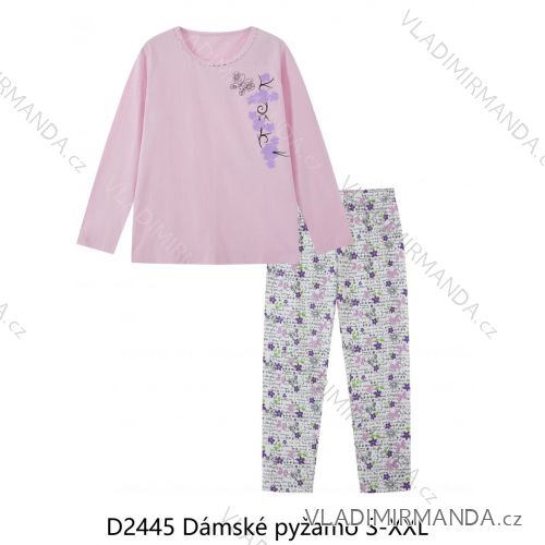 Pyžamo dlouhý rukáv dámské (S-2XL) WOLF D2445