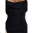 563-2 COSIMA Shiny and elegant draped dress - black