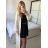 Women's Long Sleeve Knitted Cardigan (S/M ONE SIZE) ITALIAN FASHION IMPLI249061 -   black -   S / M