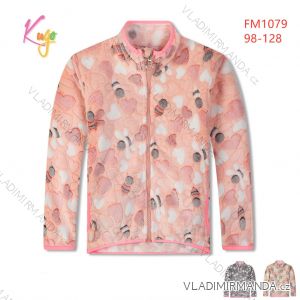 Zip-up sweatshirt for children's girls (98-128) KUGO WM0869