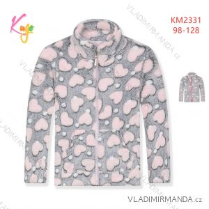 Zip-up sweatshirt for children's girls (98-128) KUGO WM0869