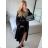 Women's Long Sleeve Knitted Cardigan (S/M ONE SIZE) ITALIAN FASHION IMPLI249061 -   black -   S / M