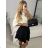 Women's Medium Length Skirt (S/M ONE SIZE) ITALIAN FASHION IMM23HG3154