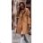 Women's Plus Size Warm Button Up Long Sleeve Coat (40/42/44 ONE SIZE) ITALIAN FASHION IMD24384