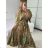 Women's Long Sleeve Summer Shirt Dress (S/M/L ONE SIZE) INDIAN FASHION IMWY23123 -   green -   M / L