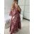 Women's Long Sleeve Summer Shirt Dress (S/M/L ONE SIZE) INDIAN FASHION IMWY23123 -   wine -   M / L