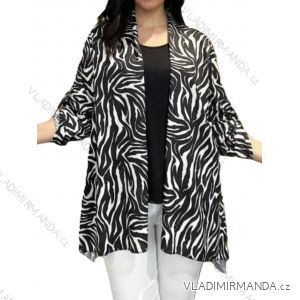 Cardigan slabý 3/4 dlouhý rukáv dámský nadrozměr (48/50/52 ONE SIZE) ITALSKÁ MÓDA IMD24405