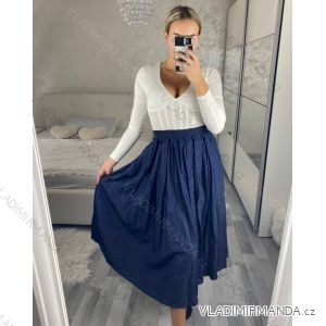 Sukně dlouhá dámská (S/M/L ONE SIZE) ITALSKÁ MÓDA IM424COLETA