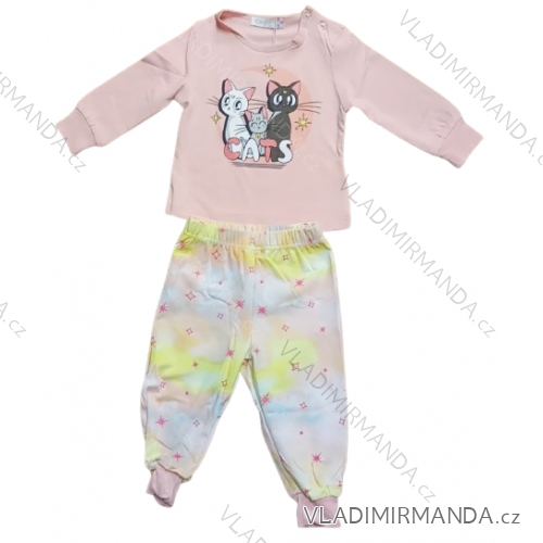 Pajamas long infant children's girls (80-110) KUGO MP1351