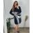 Women's elegant party long sleeve dress (S/M ONE SIZE) ITALIAN FASHION IM322282