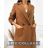 Women's Long Sleeve Alpaca Coat (S/M/L ONE SIZE) ITALIAN FASHION IMWCW23010