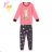 Children's long pajamas for girls (98-128) KUGO MP1759